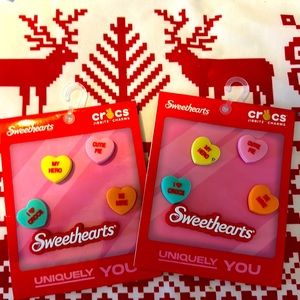 NIB 2 packs of authentic Sweetheart Crocs jibbitz. Perfect for Valentine’s Day!